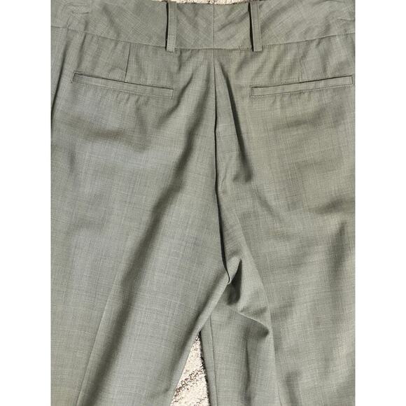 Tommy Bahama women's wool lightweight stretch mid rise olive green pants size 8 - Picture 3 of 9